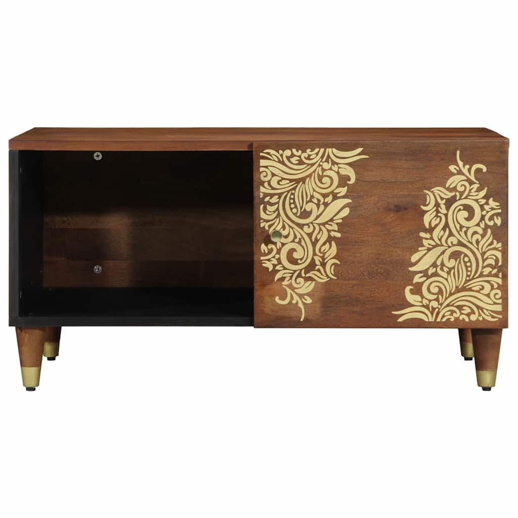 Coffee Table Honey brown 80 x 50 x 40 cm Solid mango wood